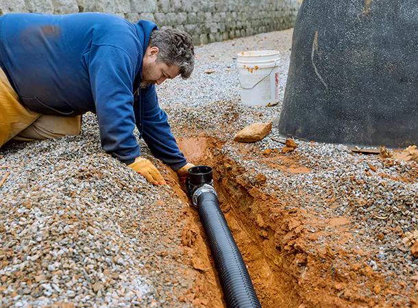 Sewer Pipe Burst Replacement in Collingwood, Ontario